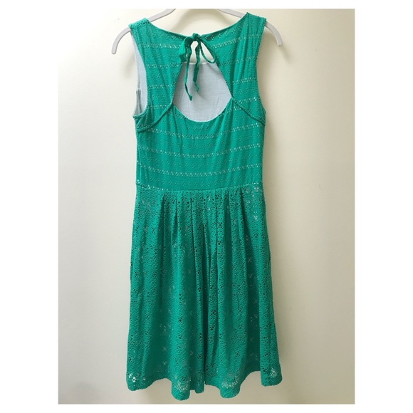 Anthropologie Postcard Eyelet Fit and Flare Dress - Picture 2 of 2